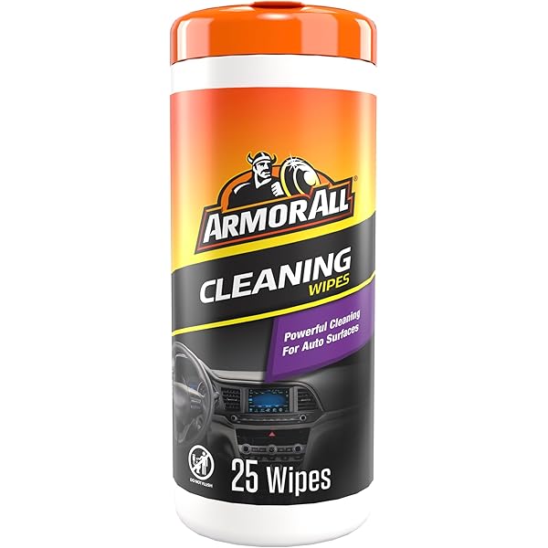 Armor All Car Interior Cleaner Wipes, Car Interior Cleaning Wipes for Dirt and Dust in Cars, Trucks and Motorcycles, 25 Count