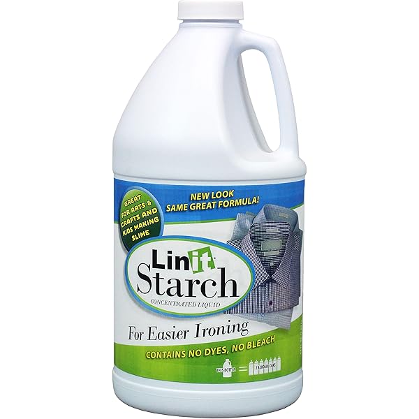 Linit Starch Crisp Classic Finish (64 Oz.) - Liquid Starch For Ironing Clothes/Perfect For Wrinkle Release/Great For Arts & Crafts Projects/Slime, Paper Mache, Silly Putty (408440)