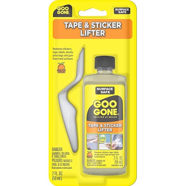 Goo Gone Sticker Lifter - Adhesive and Sticker Remover - 2 Ounce - Citrus Power Removes Stickers Tape Labels Decals Tags and Gum