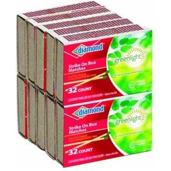 Diamond Greenlight Strike on Box Matches - 32 count