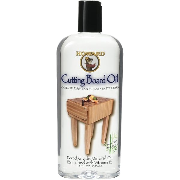 Howard Products Food Grade Mineral Oil for Wood Cutting Board - 12 oz, Pack of 1