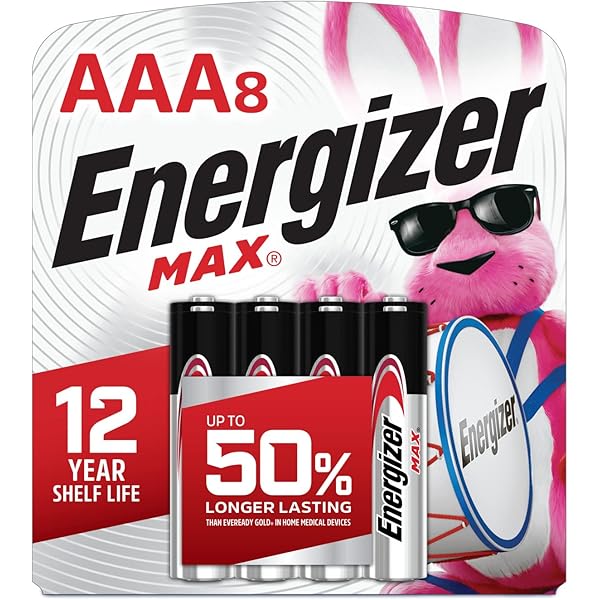 Energizer MAX AAA Batteries (8 Pack), Triple A Alkaline Batteries
