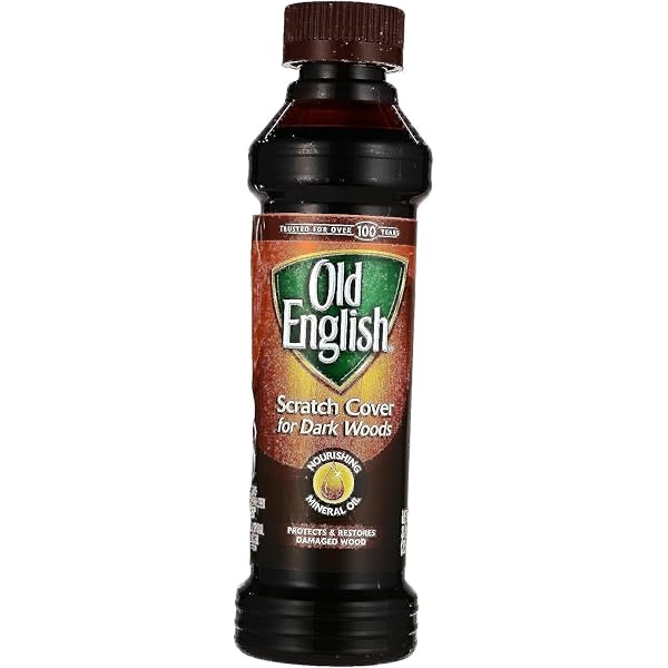 Old English 75144 Scratch Cover For Dark Woods, 8oz Bottle, Wood Polish