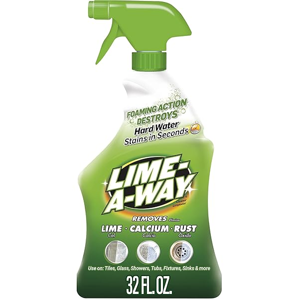 Lime-A-Way Bathroom Cleaner, 32 fl oz Bottle, Removes Lime Calcium Rust