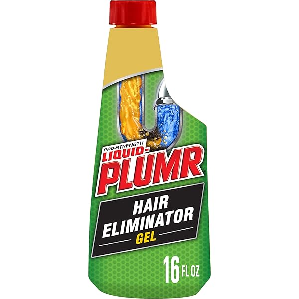 Liquid-Plumr Pro-Strength Hair Eliminator Gel Clog Remover, Hair Clog Remover and Drain Opener, Safe for All Septic Systems and Pipes, 16 fl. oz. Bottle