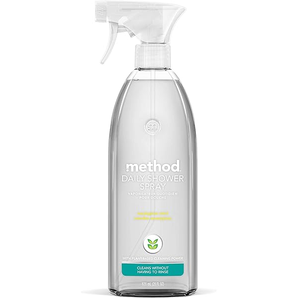 Method Daily Shower Spray Cleaner, Eucalyptus Mint, For Showers, Tile, Fixtures, Glass and Tubs, fl 28 oz (Pack of 1)