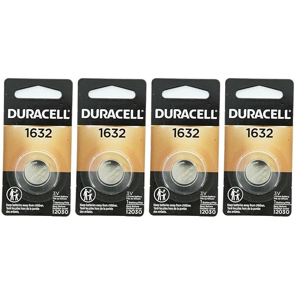 DURACELL 1632 Lithium Coin Battery Pack of 4
