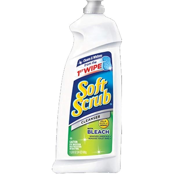 Soft Scrub Liquid Cleanser With Bleach White 24 Oz