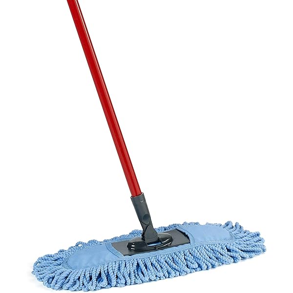 O-Cedar Dual-Action Microfiber Sweeper Dust Mop,Red