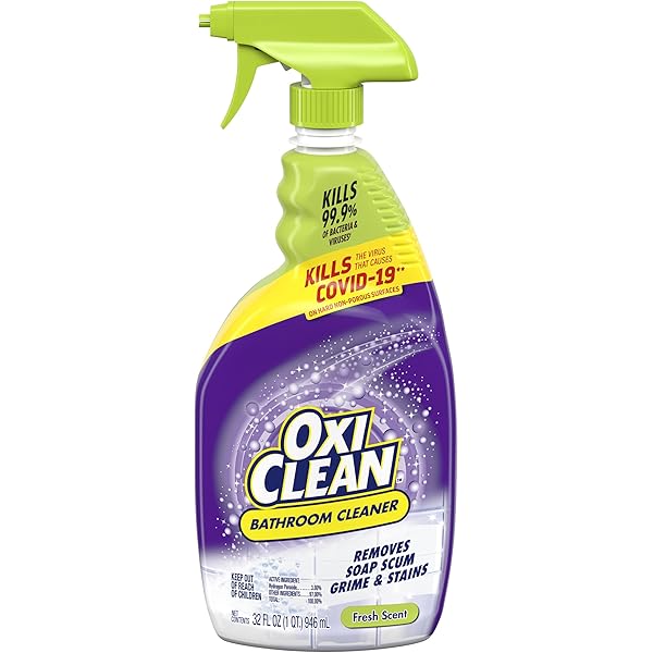 OxiClean Bathroom Cleaner, Shower, Tub & Tile, Powered by OxiClean Stainfighters, 32 oz