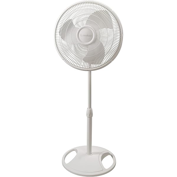 Lasko 2520 Oscillating Stand Fan,White 16 Inch