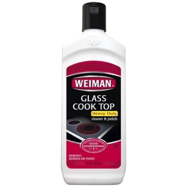 Weiman Glass Cooktop Cleaner & Polish Heavy Duty Stove Eco Friendly 10 oz Bottle