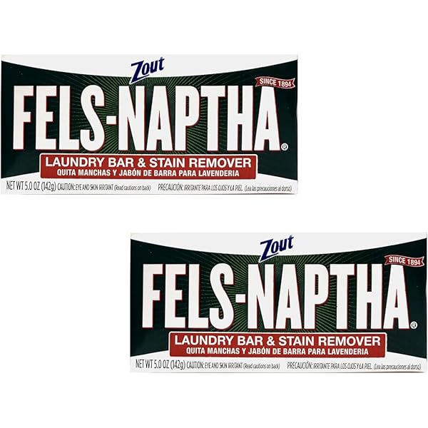 Fels Naptha Laundry Soap Bar & Stain Remover - Pack of 2 by Fels Naptha