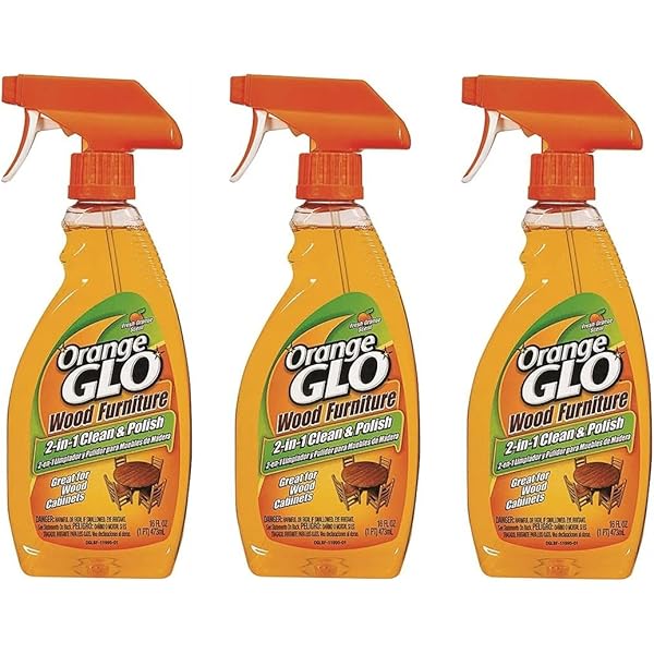 Glo 640823841079 (Pack of 3) Wood Furniture 2-in-1 Clean and Polish, 48 Fl Oz total