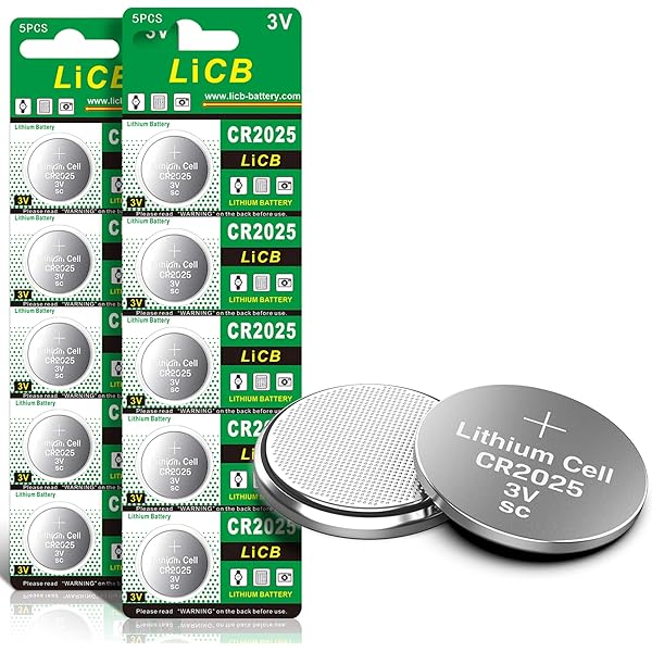 LiCB CR2025 3V Lithium Battery(10-Pack)