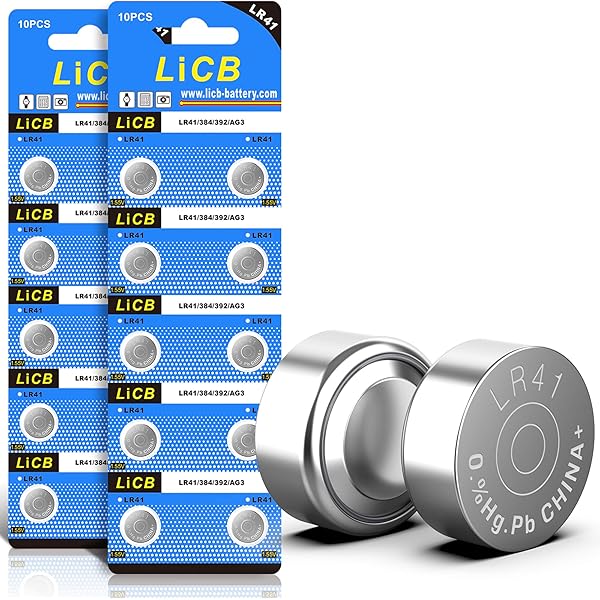 LiCB 20 Pack LR41 AG3 392 384 192 Battery 1.5V Button Coin Cell Batteries