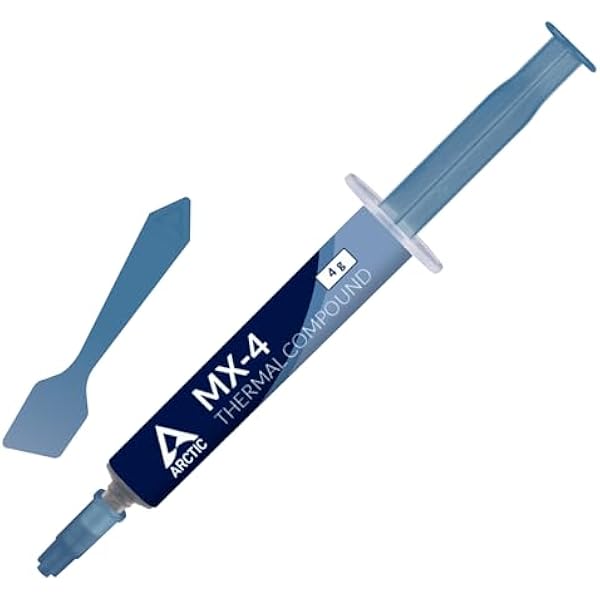 ARCTIC MX-4 (incl. Spatula, 4 g) - Premium Performance Thermal Paste for All Processors (CPU, GPU - PC), Very high Thermal Conductivity, Long Durability, Safe Application