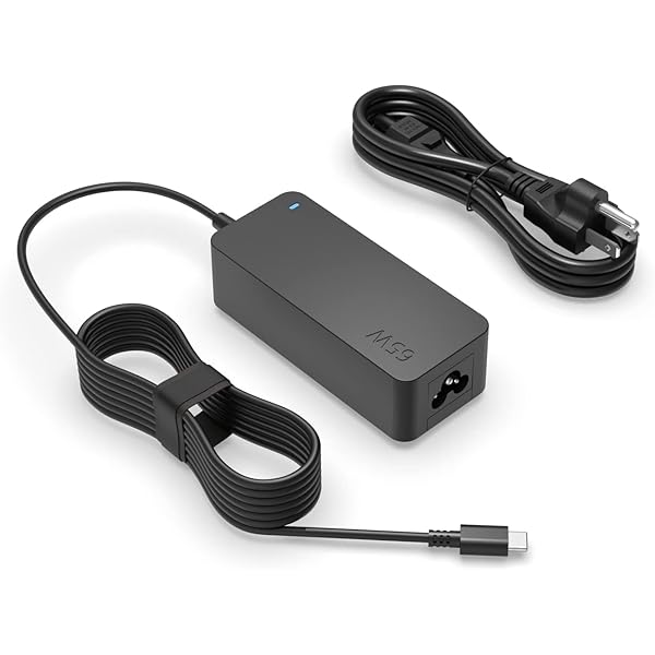 Superer 65W/45W USB C Charger Fit for Lenovo Laptop, Thinkpad, Yoga, Chromebook, Thinkbook and More, Universal Type C AC Adapter with Charging Indicator & 10ft Extension Cord