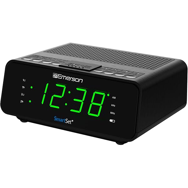 Emerson SmartSet Dual Alarm Clock Radio with AM/FM Radio, Dimmer, Sleep Timer and .9" LED Display, CKS1900