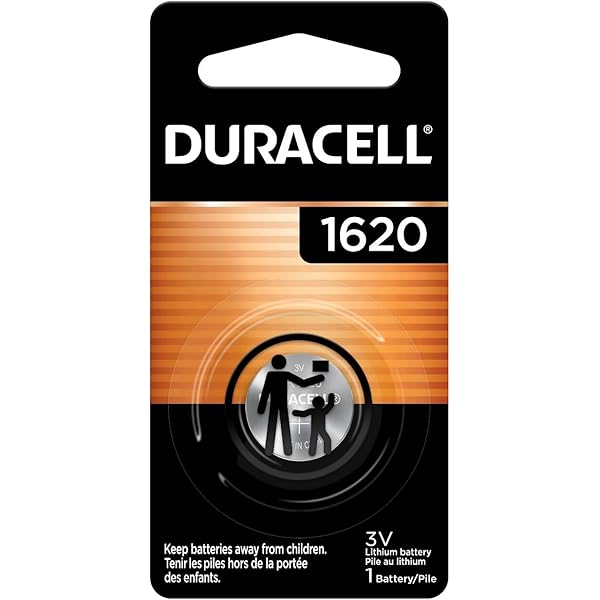 Duracell 1620 3V Lithium Coin Battery 1 Count (Pack of 1), CR1620 3V Battery for Fitness Devices, Watches, and More