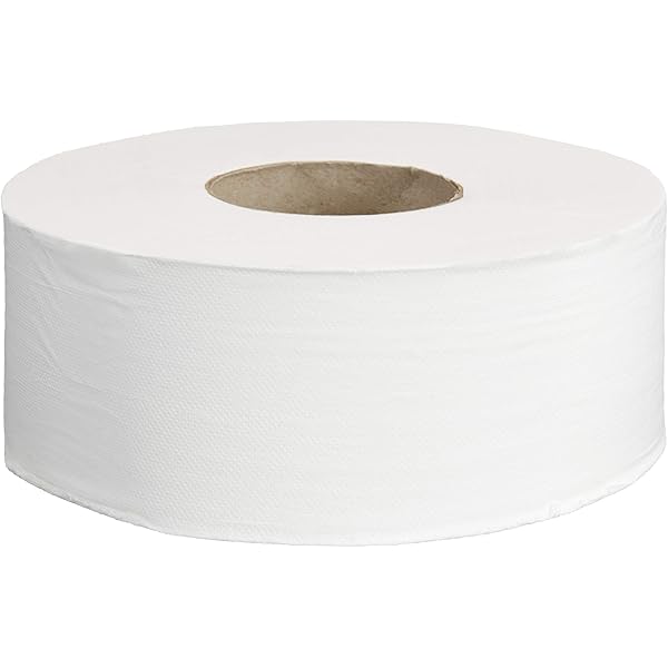 AmazonCommercial 2-Ply White 9' Jumbo Roll Toilet Paper/Bath Tissue (416972)|Bulk for Business |Septic Safe |Compatible with Universal Dispensers|FSC Certified |1000 feet per Roll (12 Rolls)()