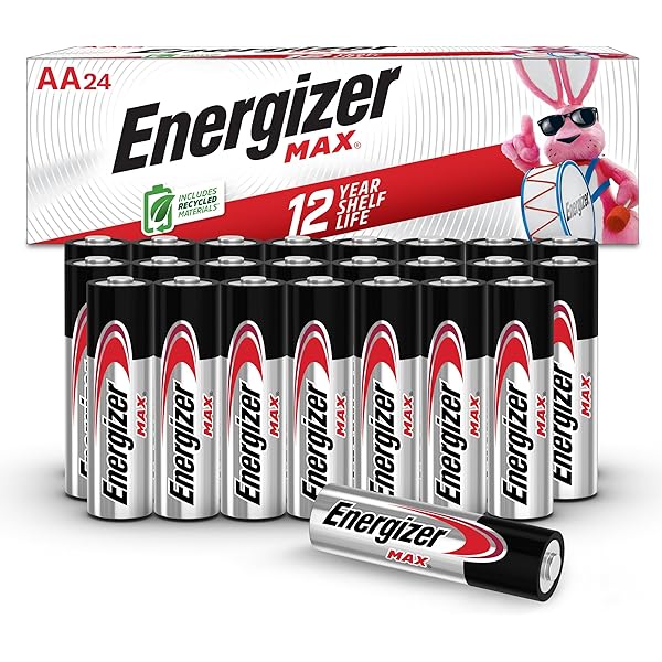Energizer AA Batteries, MAX Double A Battery Alkaline, 24 Count