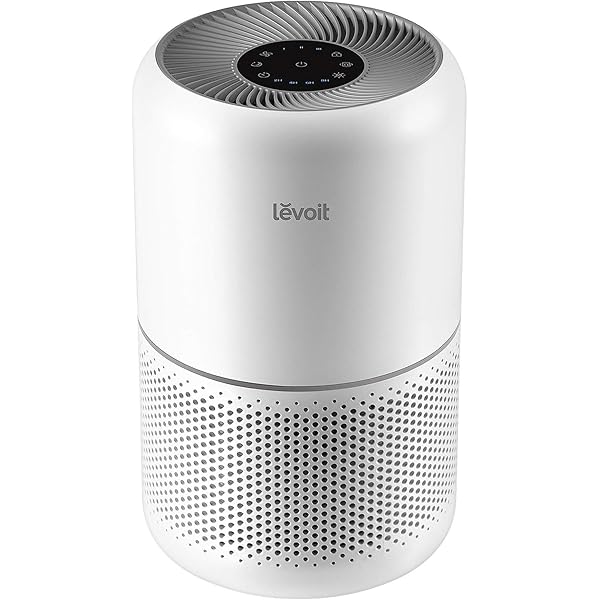LEVOIT Air Purifier for Home Allergies Pet Hair in Bedroom, Covers Up to 1073 ft² by 56W High Torque Motor, AHAM VERIFIDE, 3-in-1 Filter with HEPA Sleep Mode, Remove Dust Smoke Odor, Core300-P, White