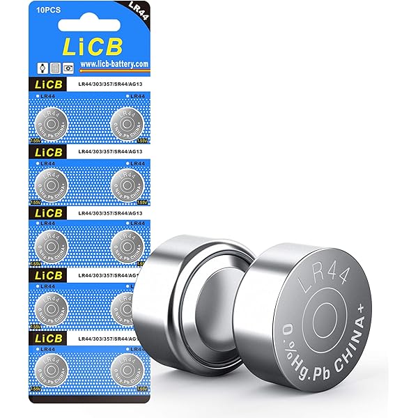 LiCB 10 Pack LR44 AG13 357 303 SR44 Battery 1.5V Button Coin Cell Batteries