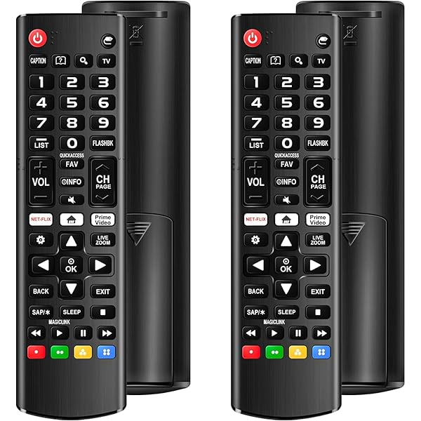 (Pack of 2) Universal Remote for LG Smart TV, Compatible with All LG TV Remote Control LCD LED OLED UHD HDTV 3D 4K Smart TV Models, Replacement Remote with Netflix Amazon Shortcuts Key