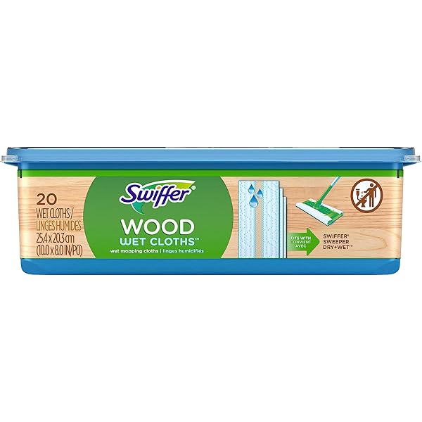 Swiffer Sweeper Wet Wood Floor Mopping cloths, 20 count