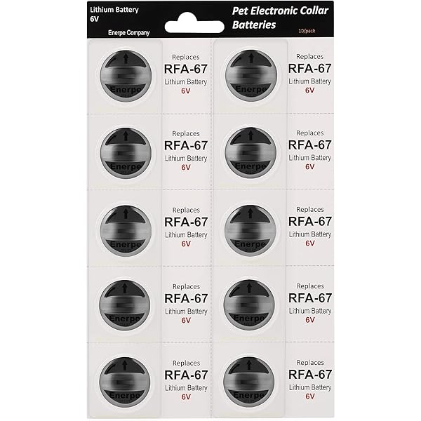 RFA-67 RFA-67D-11 6V Replacement Battery Long-Lasting & High Capacity Compatible with Pet Safe Electronic Collars Pack of 10