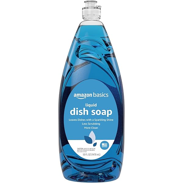 Amazon Basics Dish Soap, Fresh Scent, 50 Fl Oz, Pack of 1