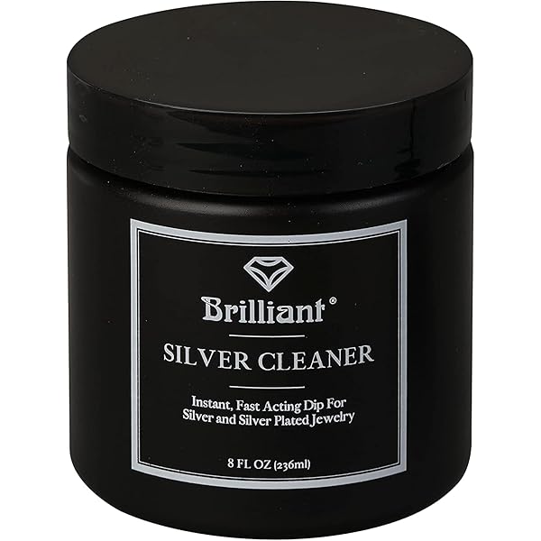 Brilliant Silver Dip Cleaner, Black 8 Oz