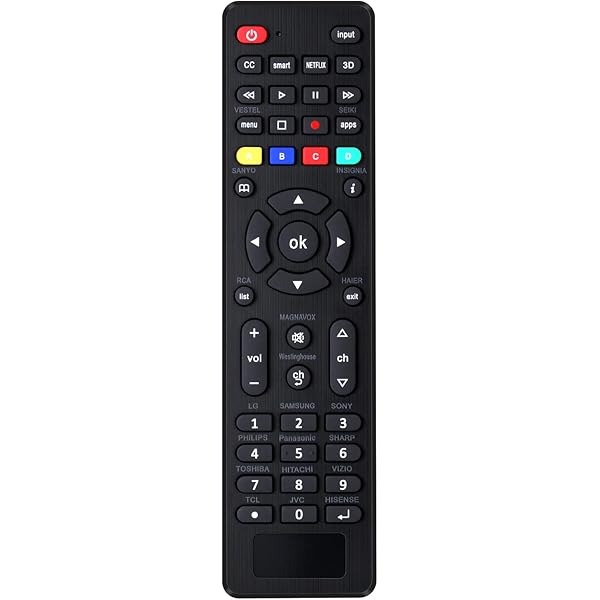 Universal TV Remote for Samsung, TCL, Philips, Vizio, Sharp, Sony, Panasonic, Sanyo, Insignia, Toshiba and Other Brands LCD LED 3D HDTV Smart TV Remote Control
