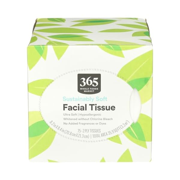 365 By Whole Foods Market, Sustainably Soft Facial Tissues, 75 Count
