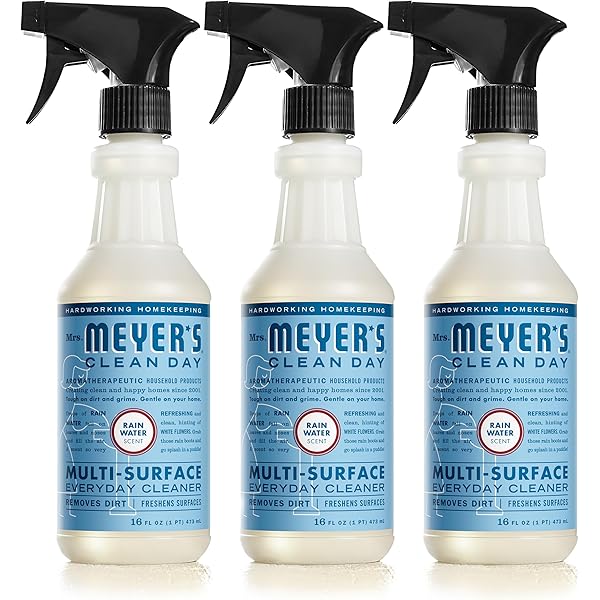 MRS. MEYER'S CLEAN DAY All-Purpose Cleaner Spray, Rain Water, 16 fl. oz - Pack of 3
