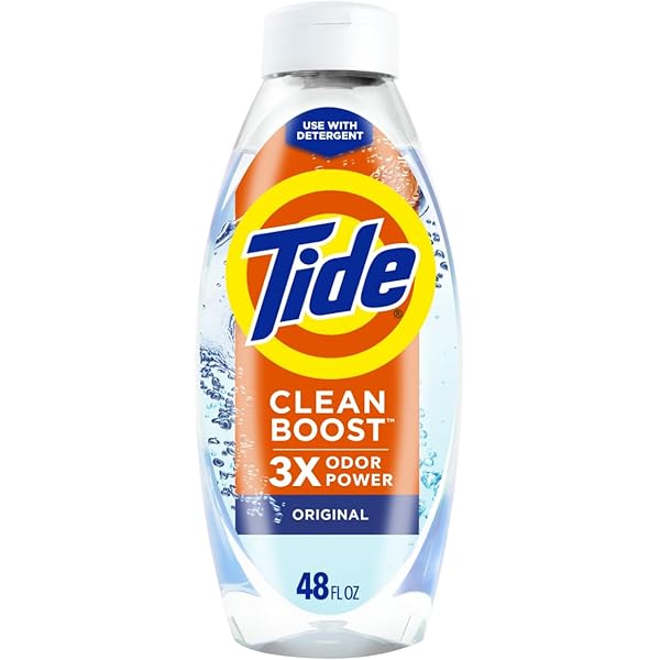 Tide Deep Cleansing Fabric Rinse with 3X Odor Power, Original Scent, 48 oz