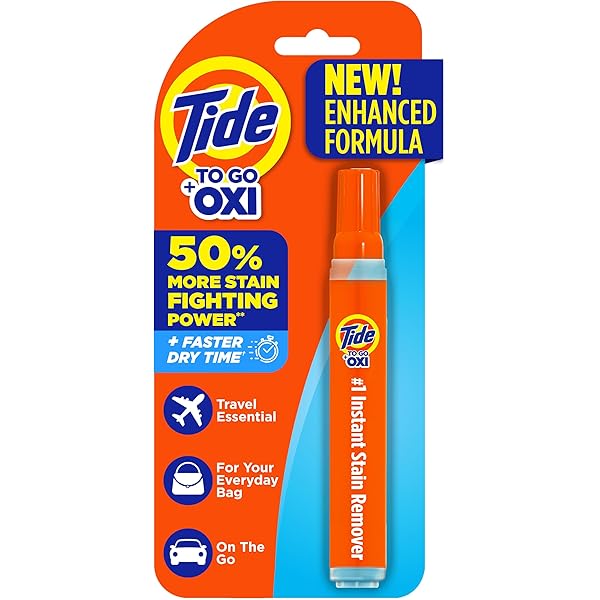 Tide Stain Remover for Clothes, To Go Pen, Instant Spot Remover for Clothes, Travel & Pocket Size, 1 Count