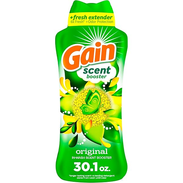 Gain In-Wash Laundry Scent Booster, Original Scent, 30.1 OZ, Fresh Extender + Odor Protection