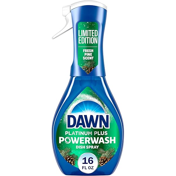 Dawn Powerwash Spray, Dish Soap, Dishwashing Liquid, Cleaning Supplies, Fresh Pine, 1 Starter Kit, 16 Fl Oz