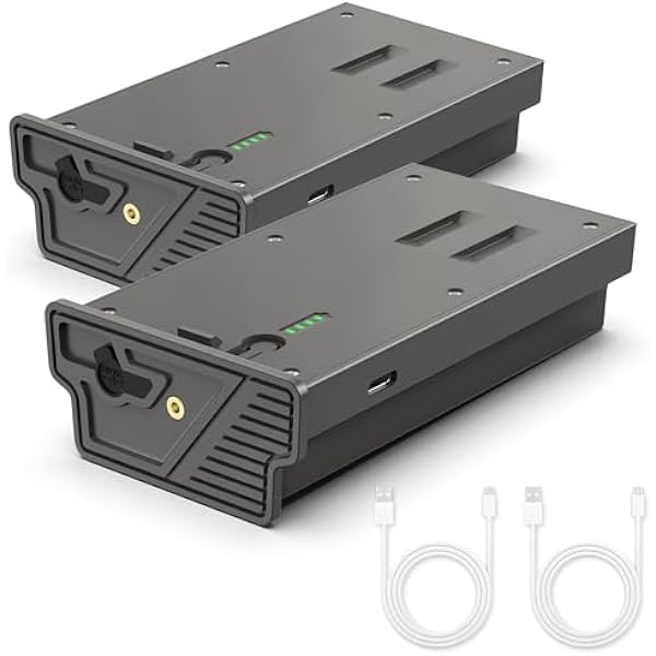 2-Pack Rechargeable Reveal Lipo Lithium Battery Pack for Trail Camera Reveal X Gen 3.0, 2.0, X Pro 3.0, Pro, X Ultra 3.0, SK, XB, X - Upgraded LED Meter & Solar Charging