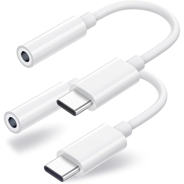 2 Pack USB C to 3.5mm Headphone Jack Adapter, USB C to Aux Audio Dongle Cable Cord Compatible with iPhone 16/15 Pro/15 Pro Max, iPad Pro, MacBook, Samsung S21-24, Pixel 7/6/5