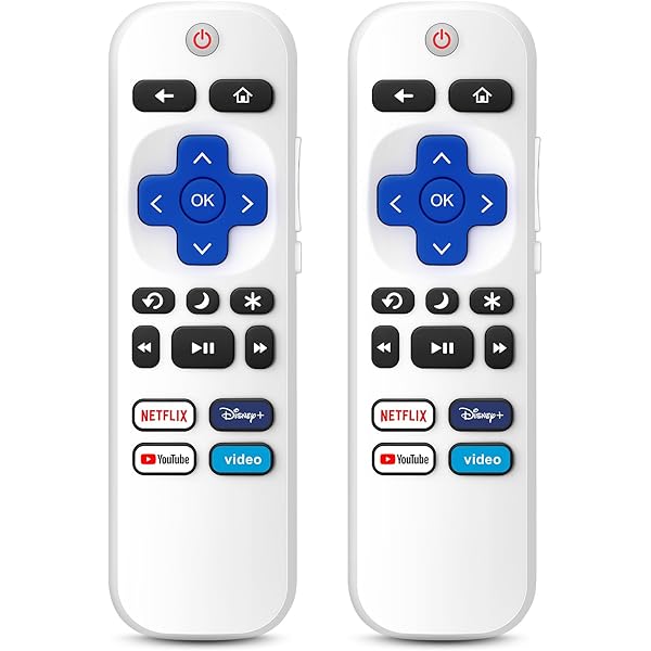 (Pack of 2) Remote Control Only for TCL Onn Hisense Sharp Philips Westinghouse Insignia Element TLC Roku Smart TV Ruko Ruku Roko Remotes Replacement-1 Year Warranty