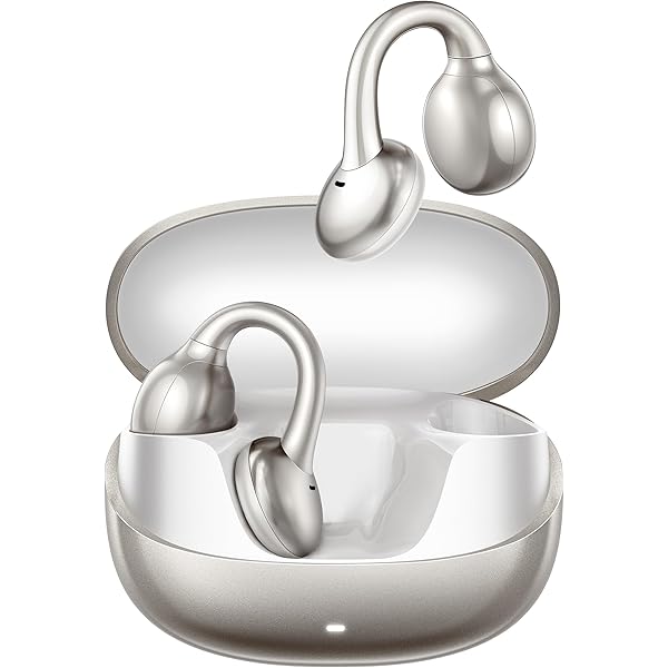 JOYROOM OE3 Open Ear Wireless Earbuds, Bluetooth 5.4 Sports Headphones, Lightweight L-Shaped Ear Clip, Tap Control, Low Latency, Dual Device Connection, Immersive Bass, All-Day Comfortable Wear