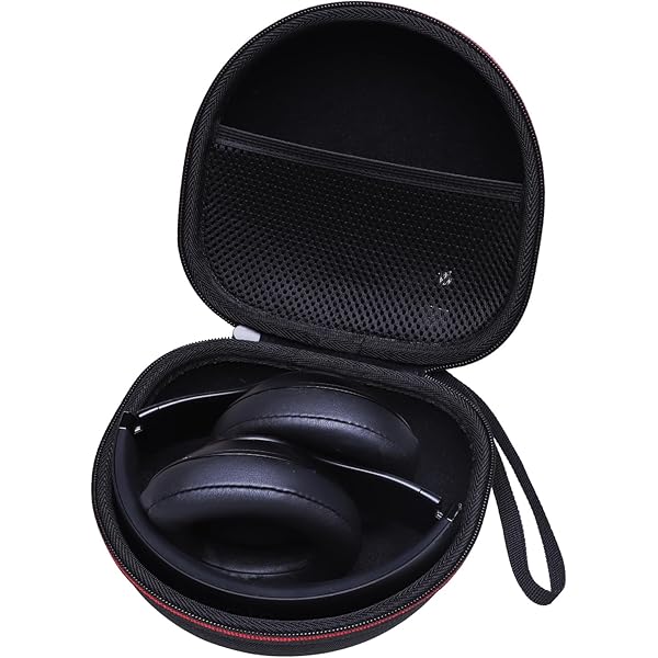 Headphone Case Compatible with BERIBES/TOZO/KVIDIO/Beats/Soundcore Anker Noise Cancelling Over-Ear Headphones, Black