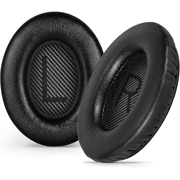 Aurivor Replacement Ear-Pads for Bose Quiet-Comfort QC 35 (ii) 25 15 2 Headphones, Tear-Proof Cushion for QC35 (ii) QC25 QC15 QC2 SoundTrue/SoundLink AE2/AE2i/AE2w Around-Ear Headphones (Black)