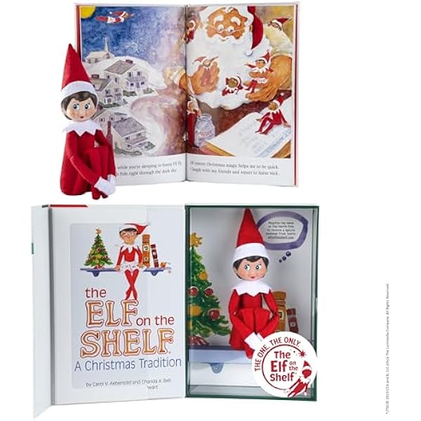 The Elf on the Shelf: A Christmas Tradition - Girl Scout Elf with Blue Eyes - Includes Artfully Illustrated Storybook, Keepsake Box and Official Adoption Certificate