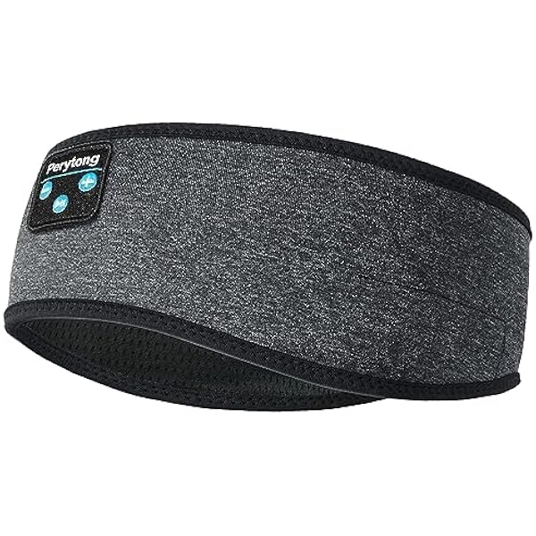 Perytong Sleep Headphones, Wireless Headphones Bluetooth Headband, Sleeping Earphones for Side Sleeper, Elastic Music Sleep Headband, ASMR Wireless Eye Mask Tech Gadgets Gifts for Men Women