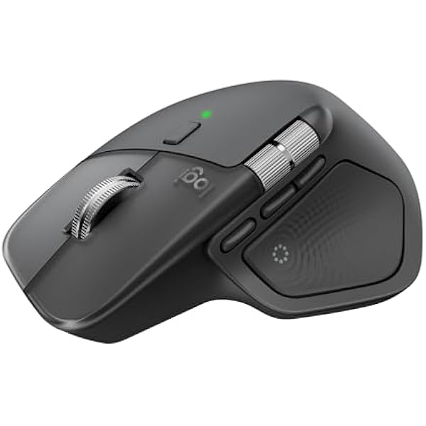 Logitech MX Master 4, Ergonomic Wireless Mouse with Advanced Performance Haptic Feedback, Ultra-Fast Scrolling, USB-C Charging, Bluetooth, Windows, MacOS - Graphite