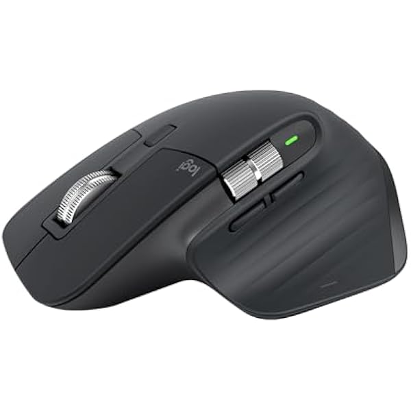 Logitech MX Master 3S Wireless Mouse Standard Edition with Logi Bolt USB Receiver, Ultra-fast Scrolling, Ergo, 8K DPI, Track on Glass, Quiet Clicks, USB-C, Bluetooth, Windows, Linux, Chrome - Graphite